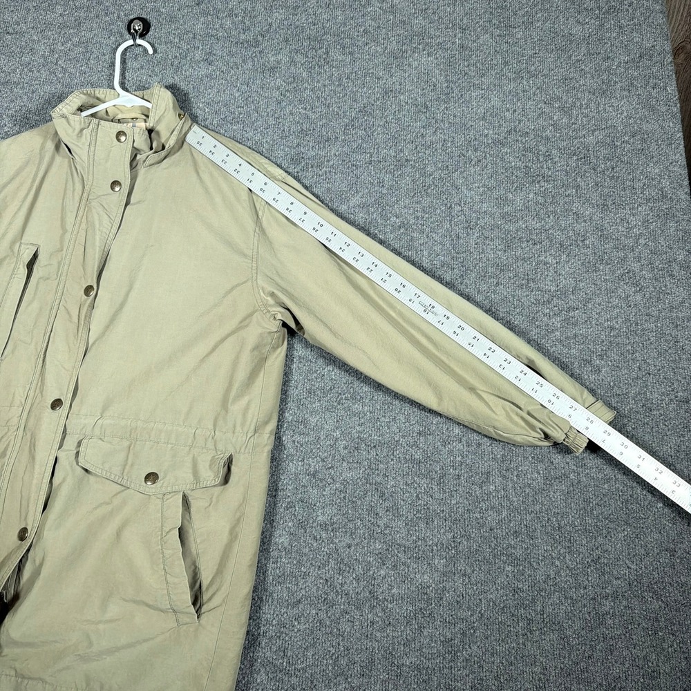 Northern Reflections Field Jacket Mens Small Vintage Khaki Tan Hooded Utility - Picture 14 of 15